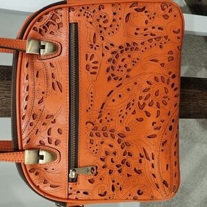 Patricia Nash Rovina Leather Satchel